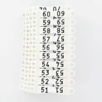 Oormerk Primaflex no. 0 genummerd wit serie 50stuks